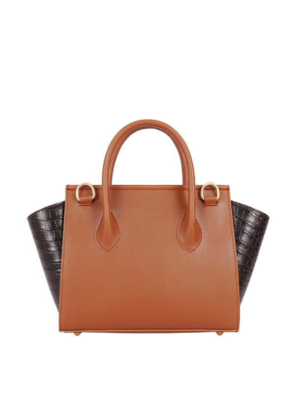 Women Brown Trapeze Crossbody Bag