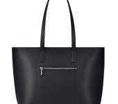 Women's Black Long Handle Tote Bag