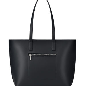 Women's Black Long Handle Tote Bag