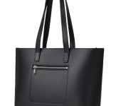 Womens Black Long Handle Tote Bag