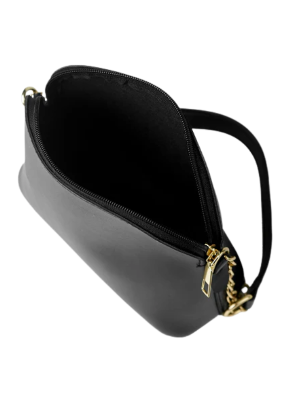 Womens Black Pouch Crossbody Bag