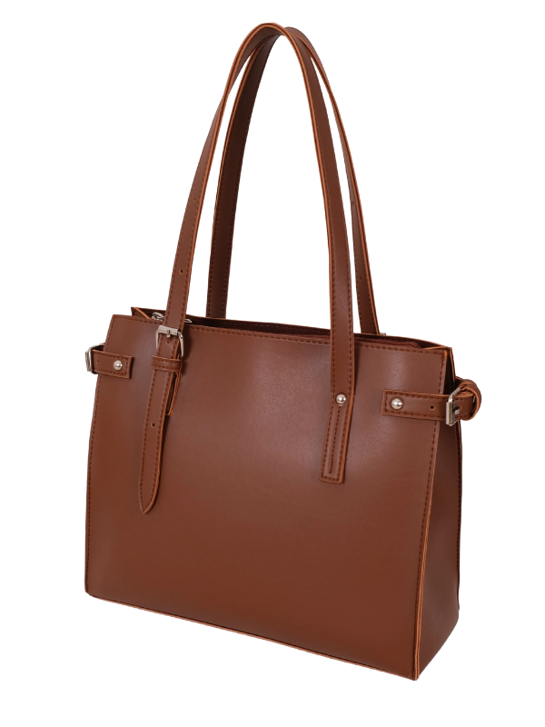 Women's Brown Satchel Tote Bag