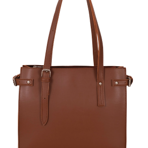 Womens Brown Satchel Tote Bag