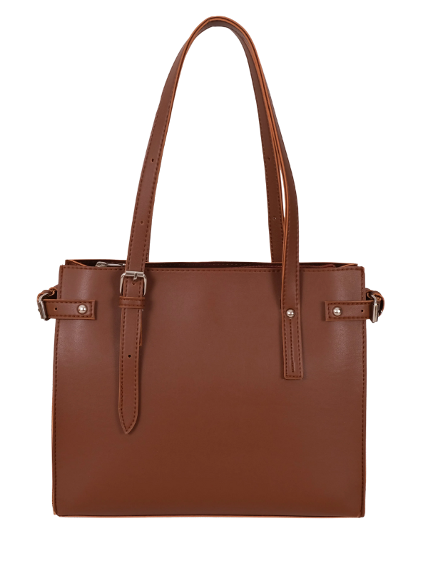 Womens Brown Satchel Tote Bag