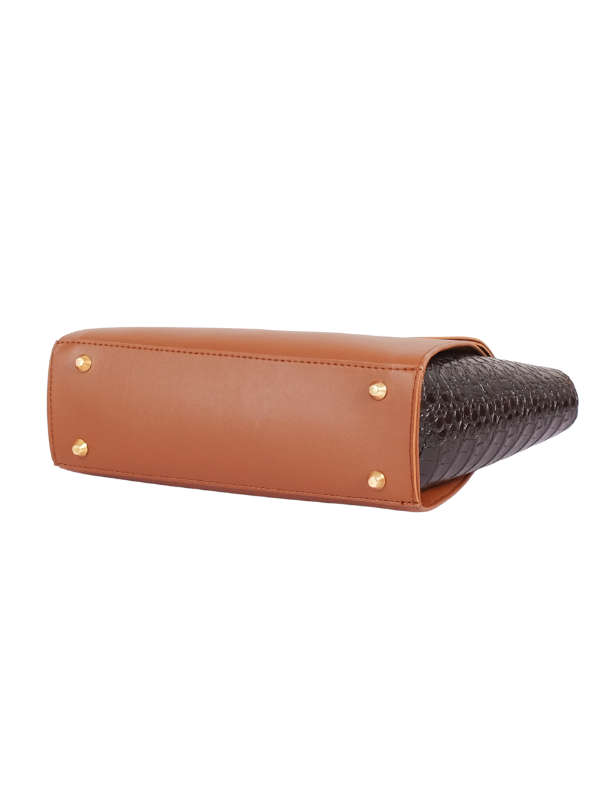 Women's Brown Trapeze Crossbody Bag