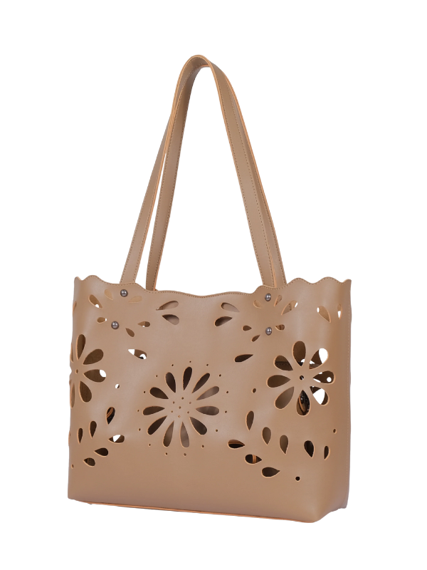 Women's Coffee Floral Tote Bag