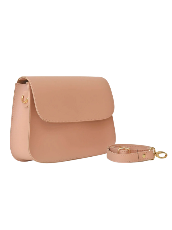 Women's Pink Plain Design Crossbody Bag