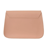 Womens Pink Plain Design Crossbody Bag