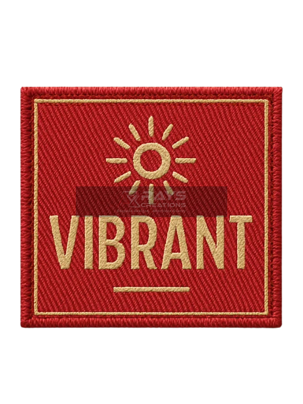 Woven Patch Solara Sun Design