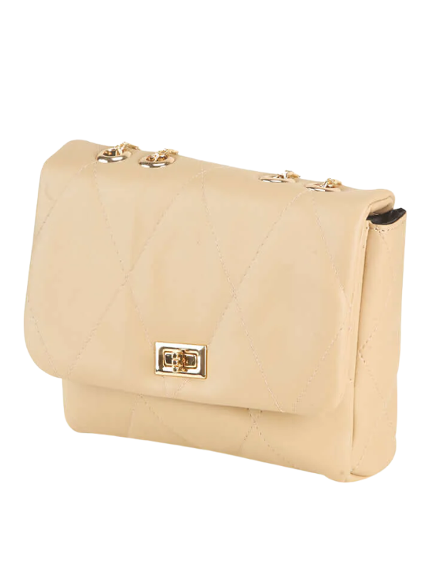 ladies Beige Swiss Crossbody Bag