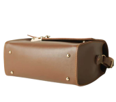 ladies Brown Latch Crossbody Bag