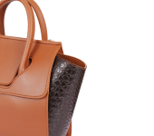 ladie's Brown Trapeze Crossbody Bag