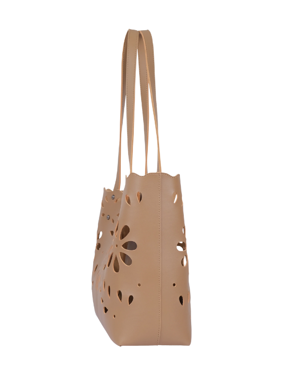 ladie's Coffee Floral Tote Bag