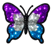 Butterfly Design Custom Sequin Patch for DIY Fashion