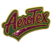 Custom Sequin Patch AeroTex Logo Badge