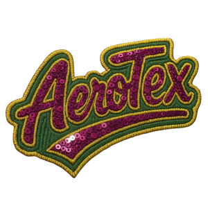 Custom Sequin Patch AeroTex Logo Badge