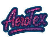 Custom Sequin Patch AeroTex Logo Design Badge