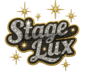 Sequin Patch StageLux Logo with Silver Sequins