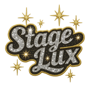 Sequin Patch StageLux Logo with Silver Sequins