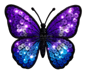 Shiny Butterfly Custom Sequin Patch for Apparel & Crafts